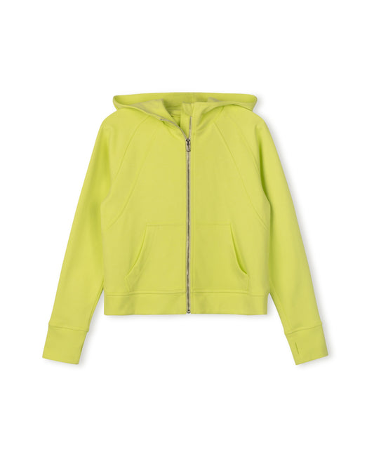 CABANA LIME SEEM DETAIL HOODED SWEATSHIRT