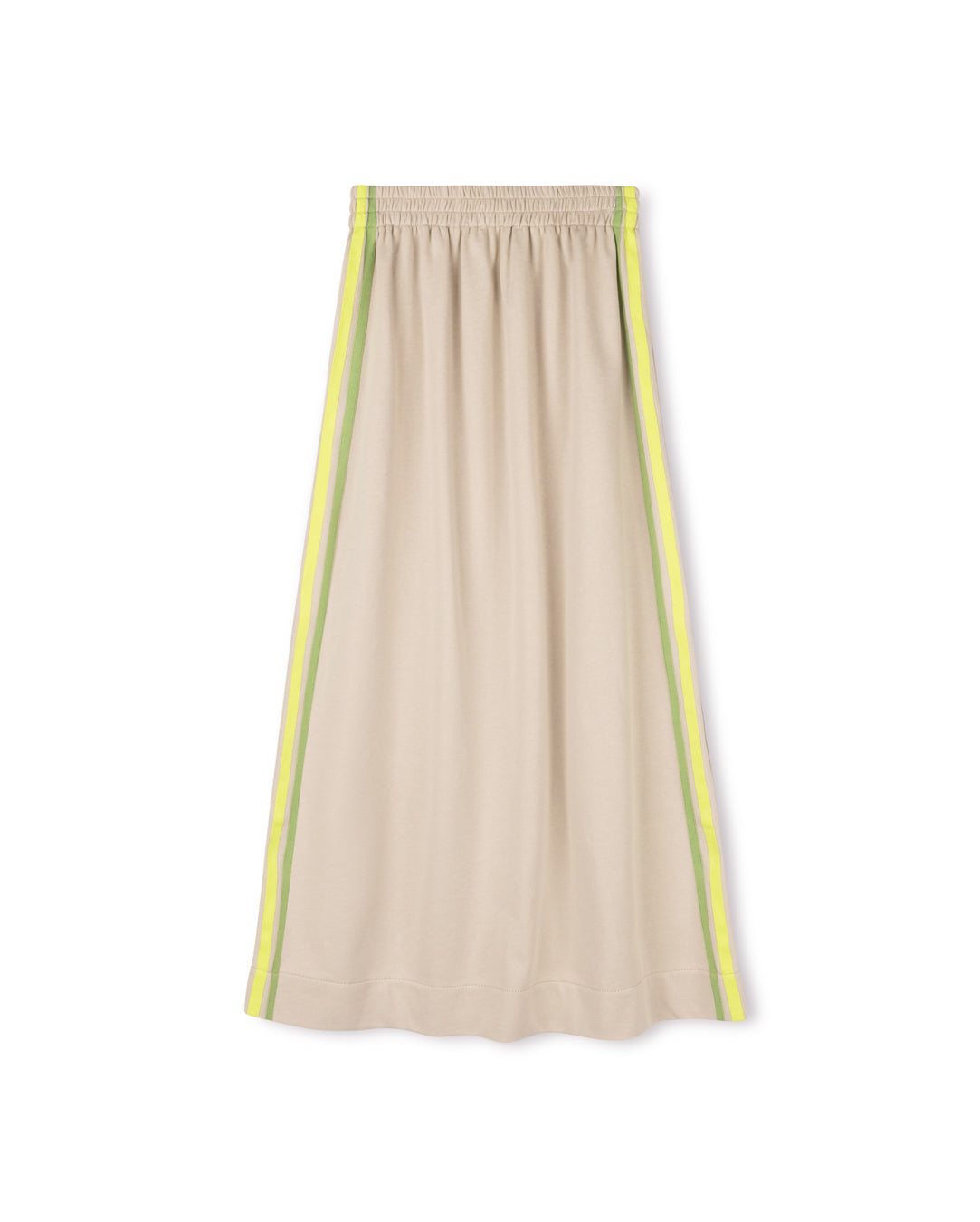 VIBE TAN STRIPED MAXI SKIRT