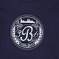 BAMBOO NAVY EMBOSSED CIRCLE PRINT TSHIRT SET