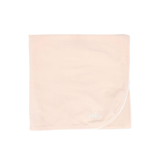 BEBE JOLEE PINK PIPED BEBE BLANKET