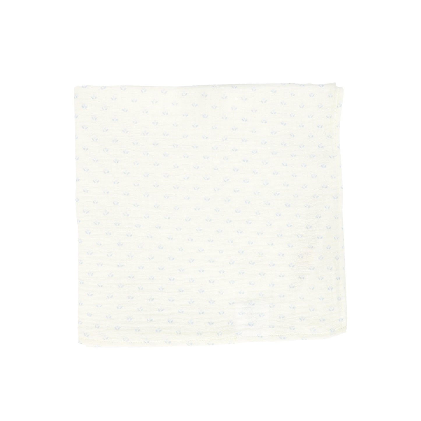 BEBE JOLEE BLUE TULIP PRINT GAUZE SWADDLE