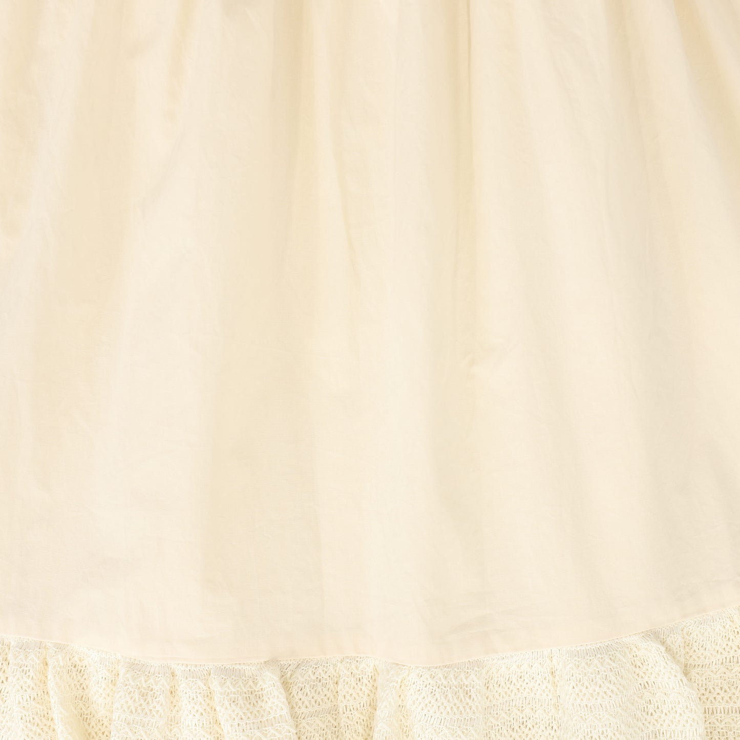 BAMBOO CREAM LACE TIERED SKIRT