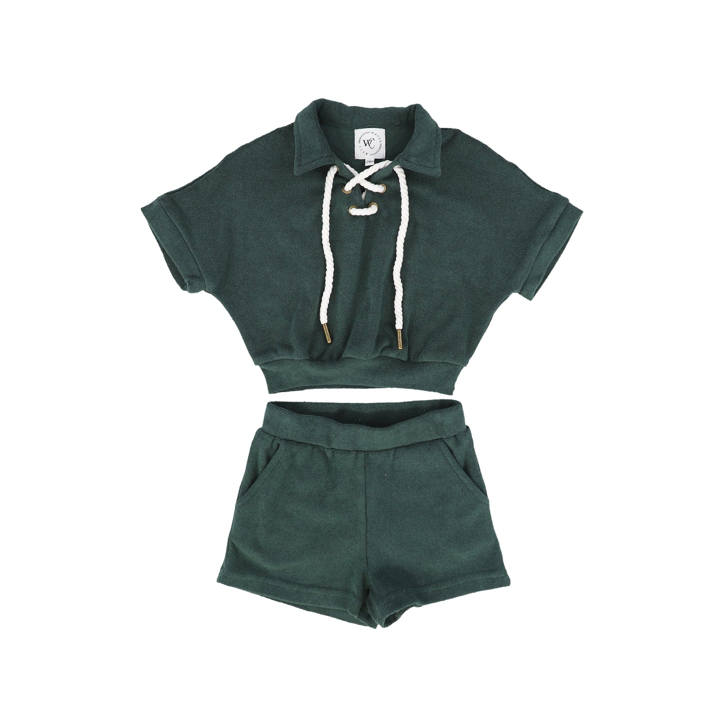 WATER CLUB GREEN ROPE TERRY SET