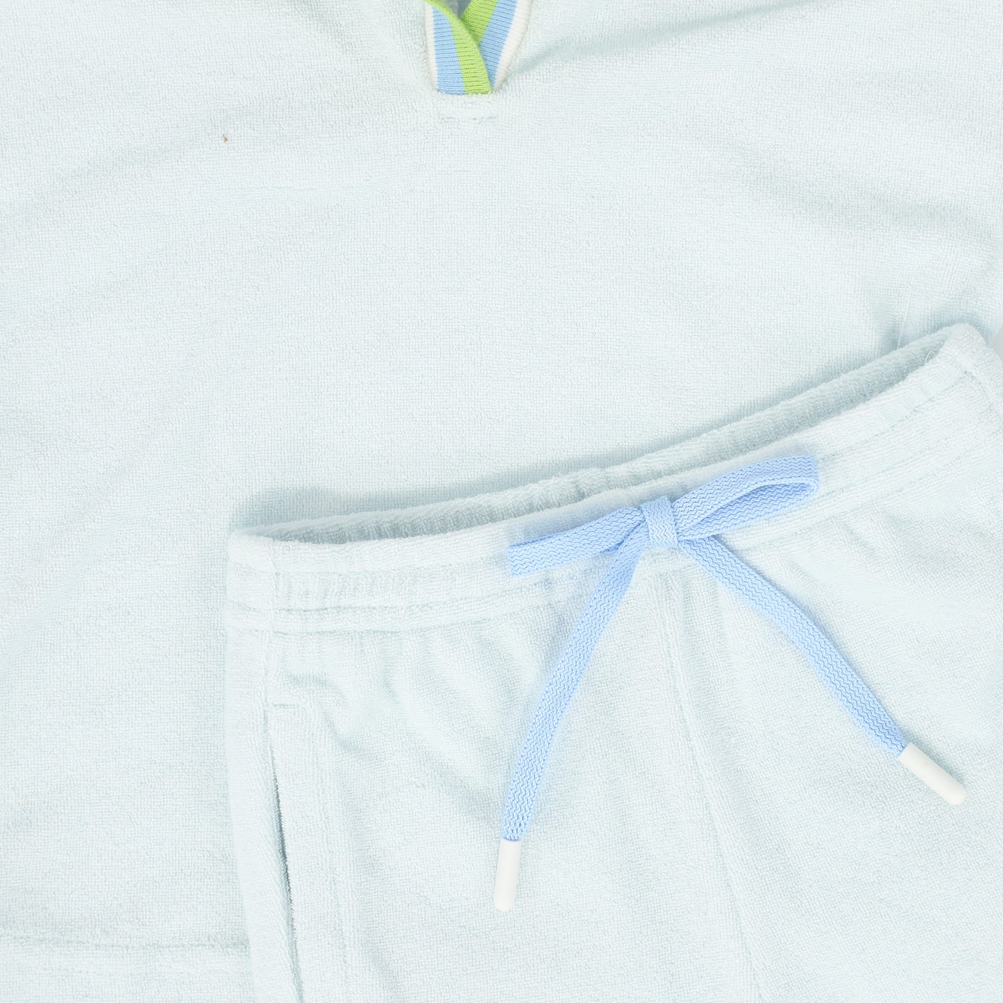 WATER CLUB LIGHT BLUE STRIPE TERRY SET