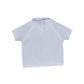LE BOURDON POWDER BLUE CABLE KNIT SS SWEATER