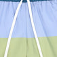 WATER CLUB BLUE COLORBLOCK SWIM TRUNKS