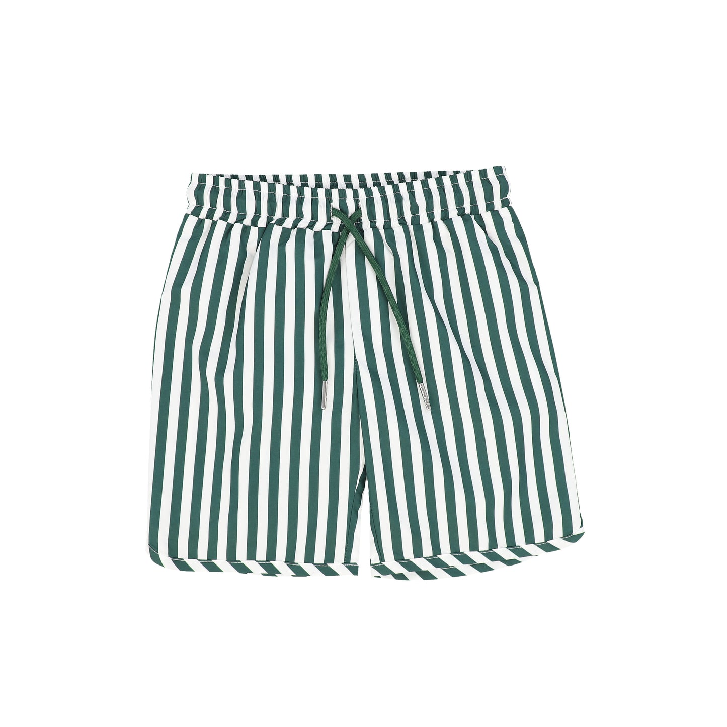 WATER CLUB GREEN STRIPED SWIM TRUNKS