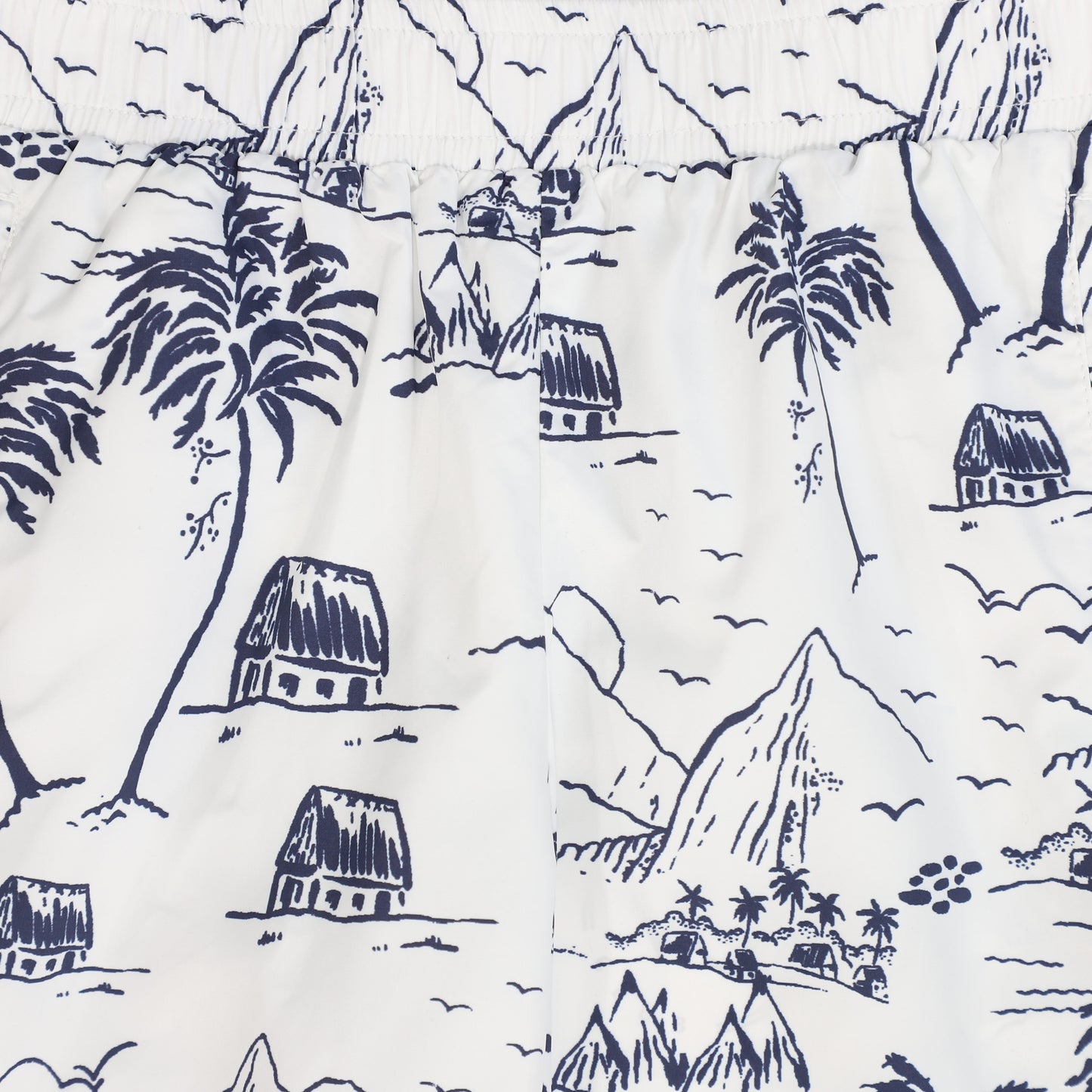 WATER CLUB NAVY TOILE PRINT SWIM TRUNKS