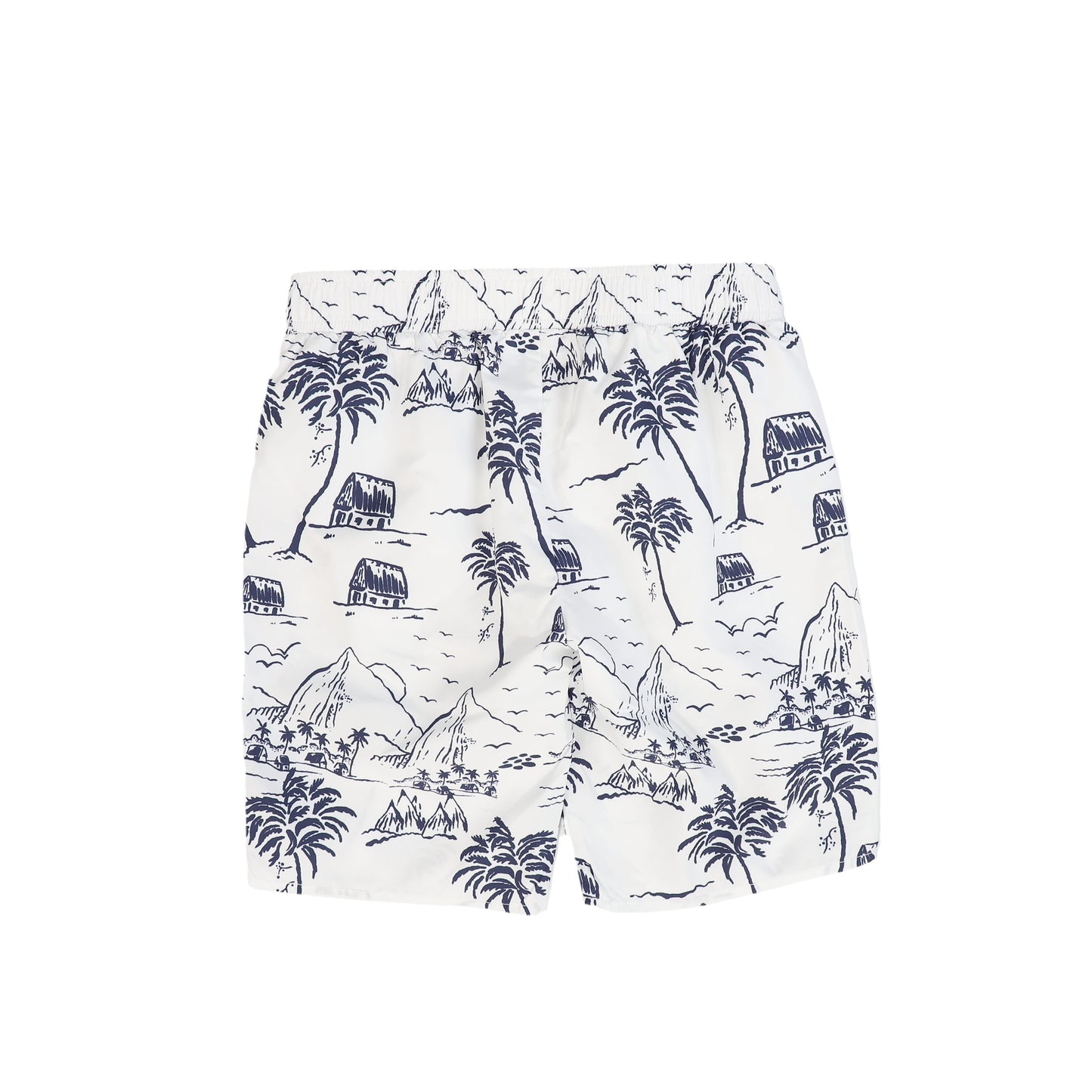 WATER CLUB NAVY TOILE PRINT SWIM TRUNKS