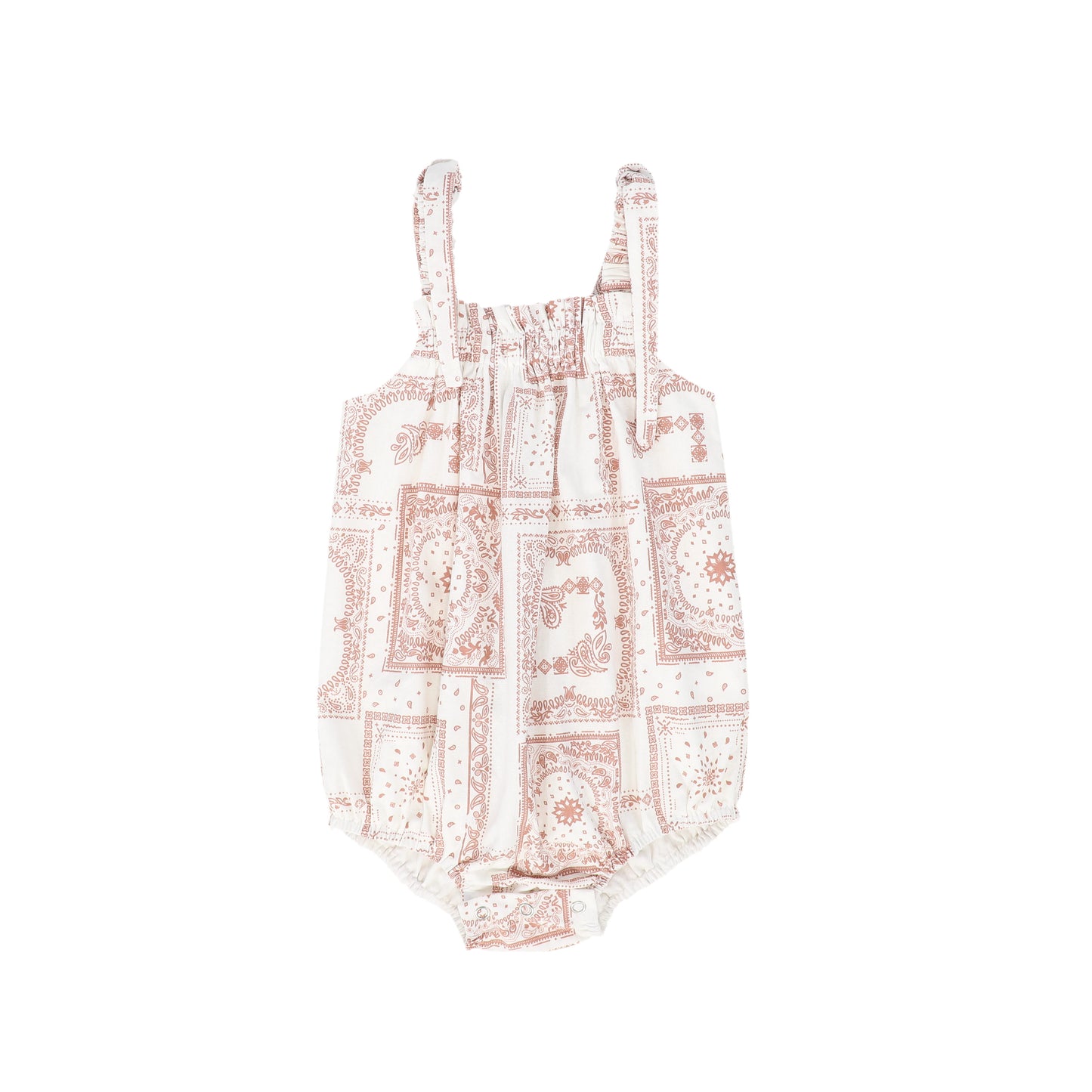 BACE COLLECTION PINK PAISELY HANDKERCHIEF PRINT ROMPER