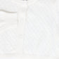 BACE COLLECTION WHITE PATTERN POINTELLE KNIT CARDIGAN