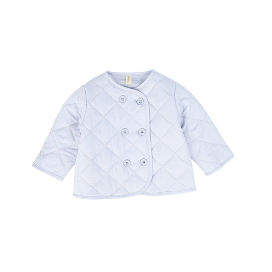 BEBE JOLEE BLUE QUILTED JACKET