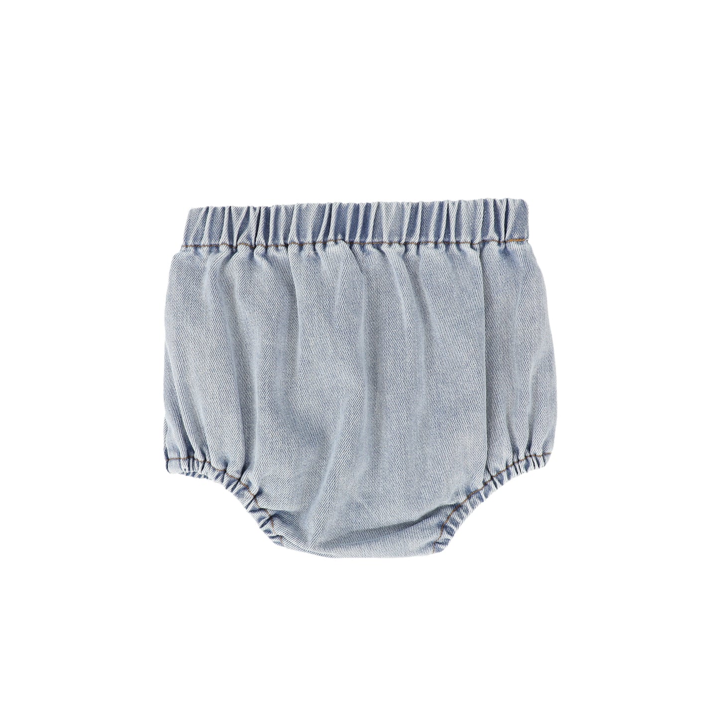 BACE COLLECTION DENIM WASH BUTTON BLOOMERS