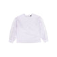 BAMBOO LILAC STRIPED LACE TRIM BLOUSE [FINAL SALE]