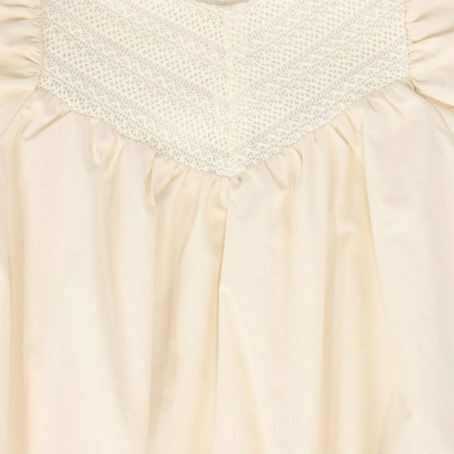 BAMBOO CREAM  LACE TIERED ROMPER