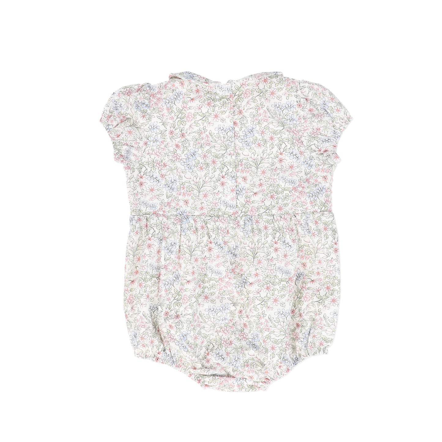 BAMBOO LIGHT FLORAL SMOCKED ROMPER