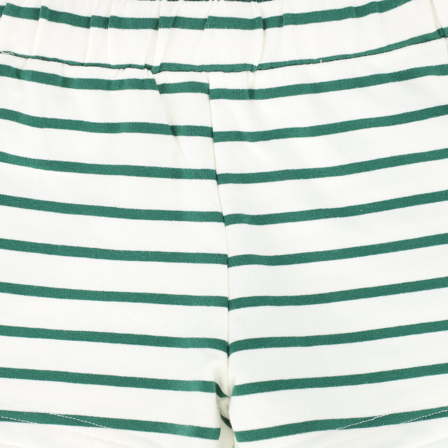 BAMBOO GREEN STRIPE T-SHIRT SHORTS