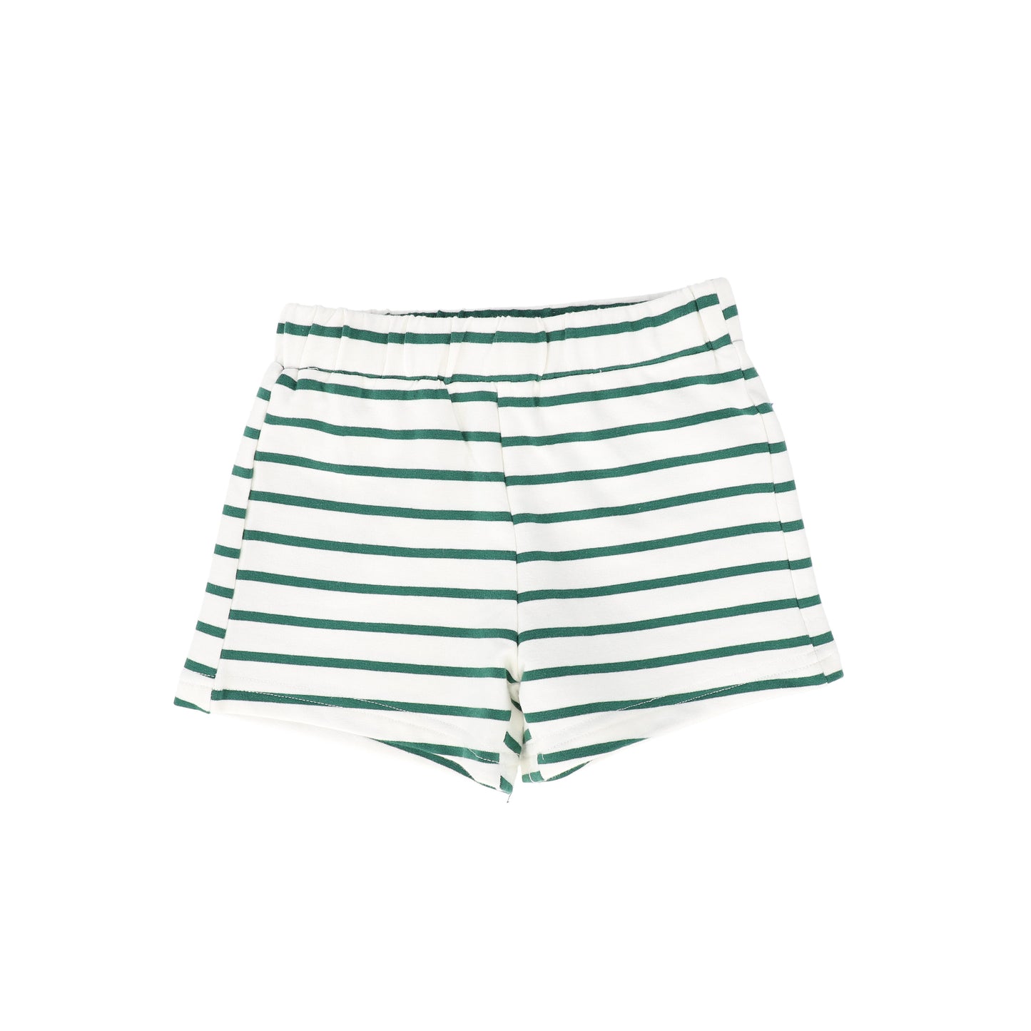 BAMBOO GREEN STRIPE T-SHIRT SHORTS