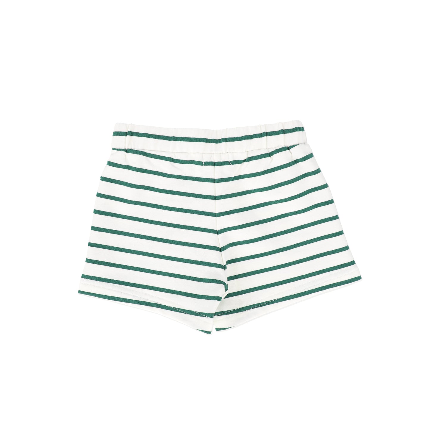 BAMBOO GREEN STRIPE T-SHIRT SHORTS