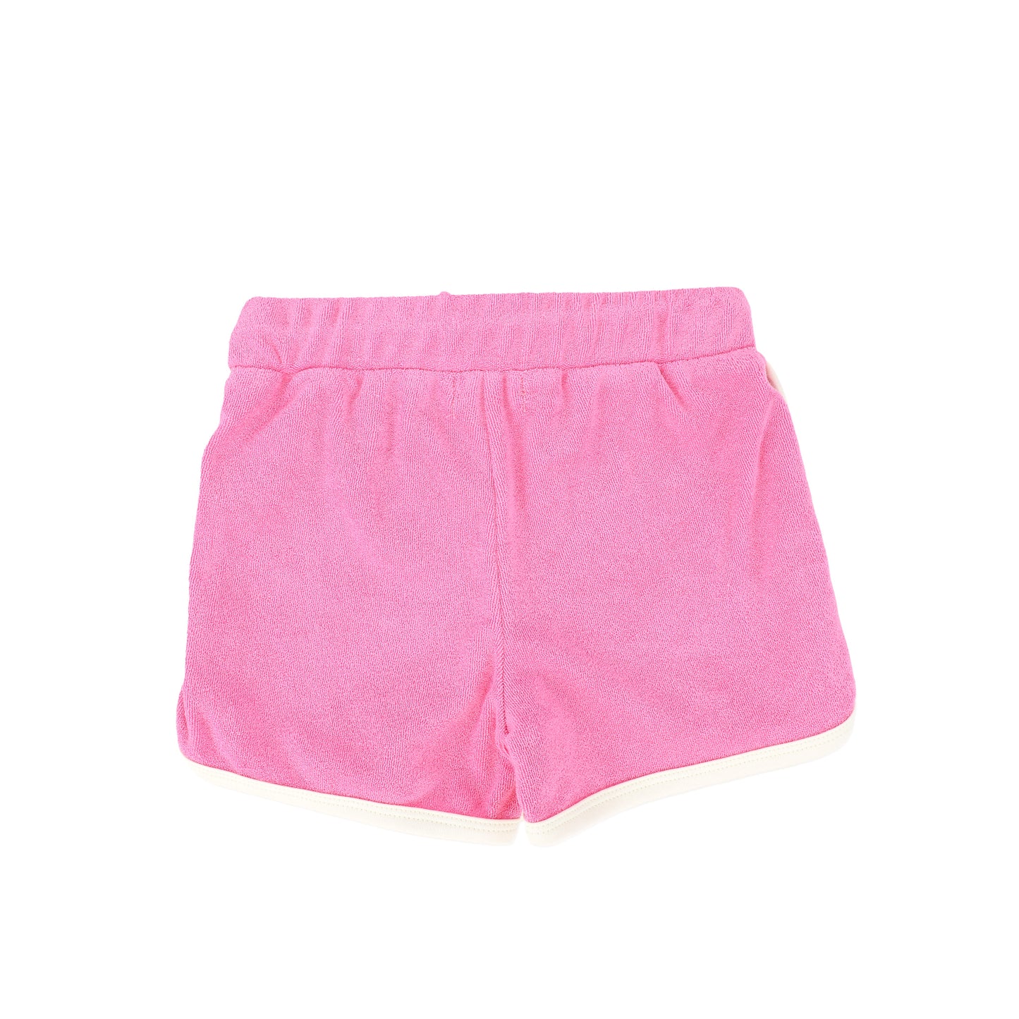 BAMBOO FUCHSIA PINK TRIM TERRY SHORTS