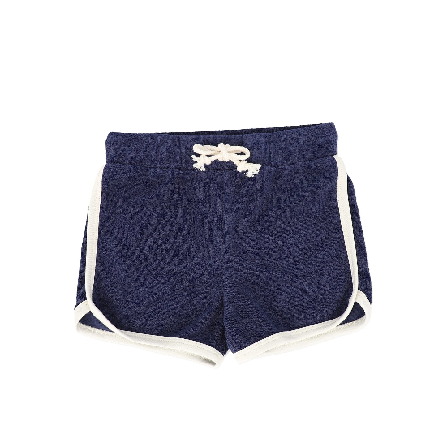 BAMBOO NAVY TRIM TERRY SHORTS