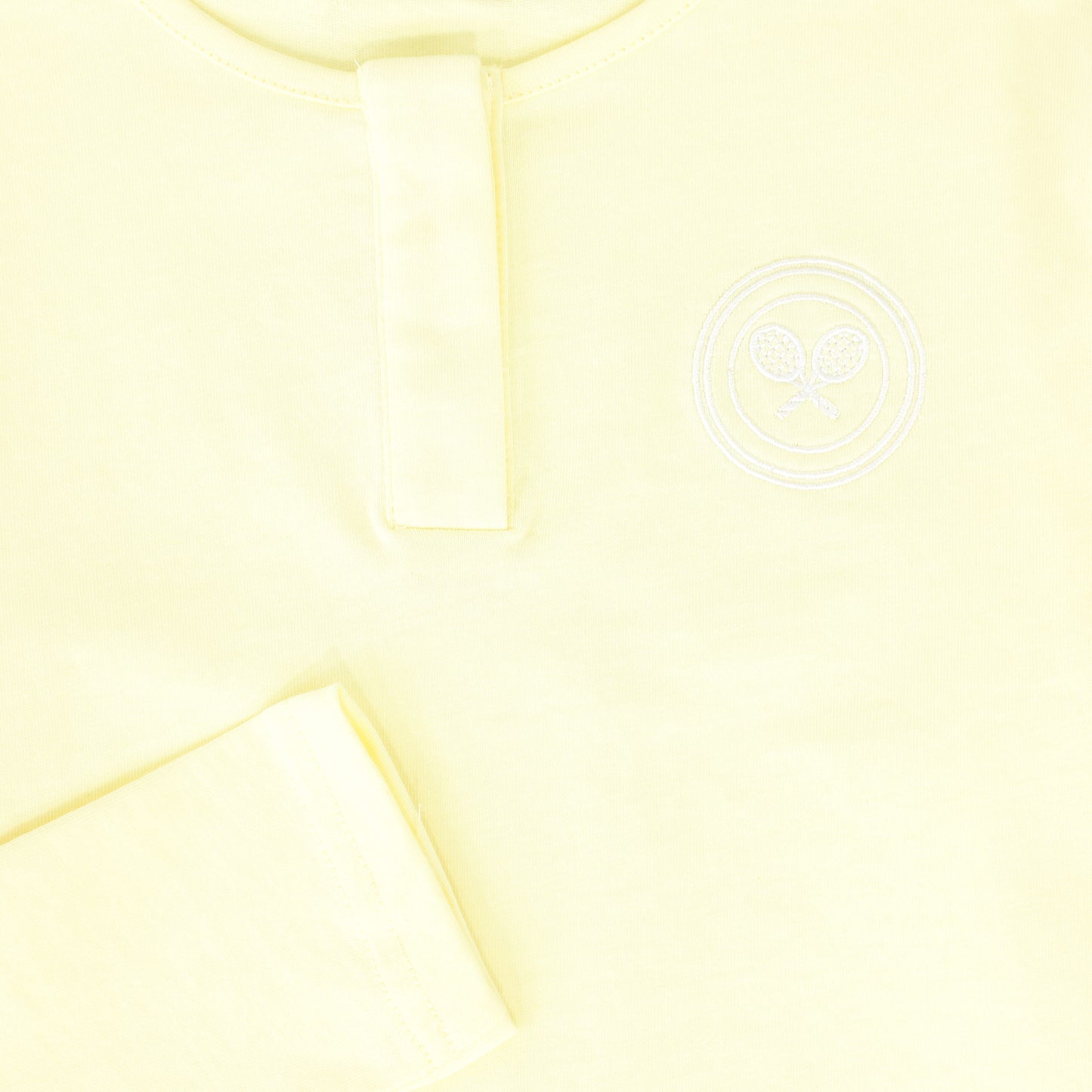 BAMBOO YELLOW TENNIS RACQUET T-SHIRT