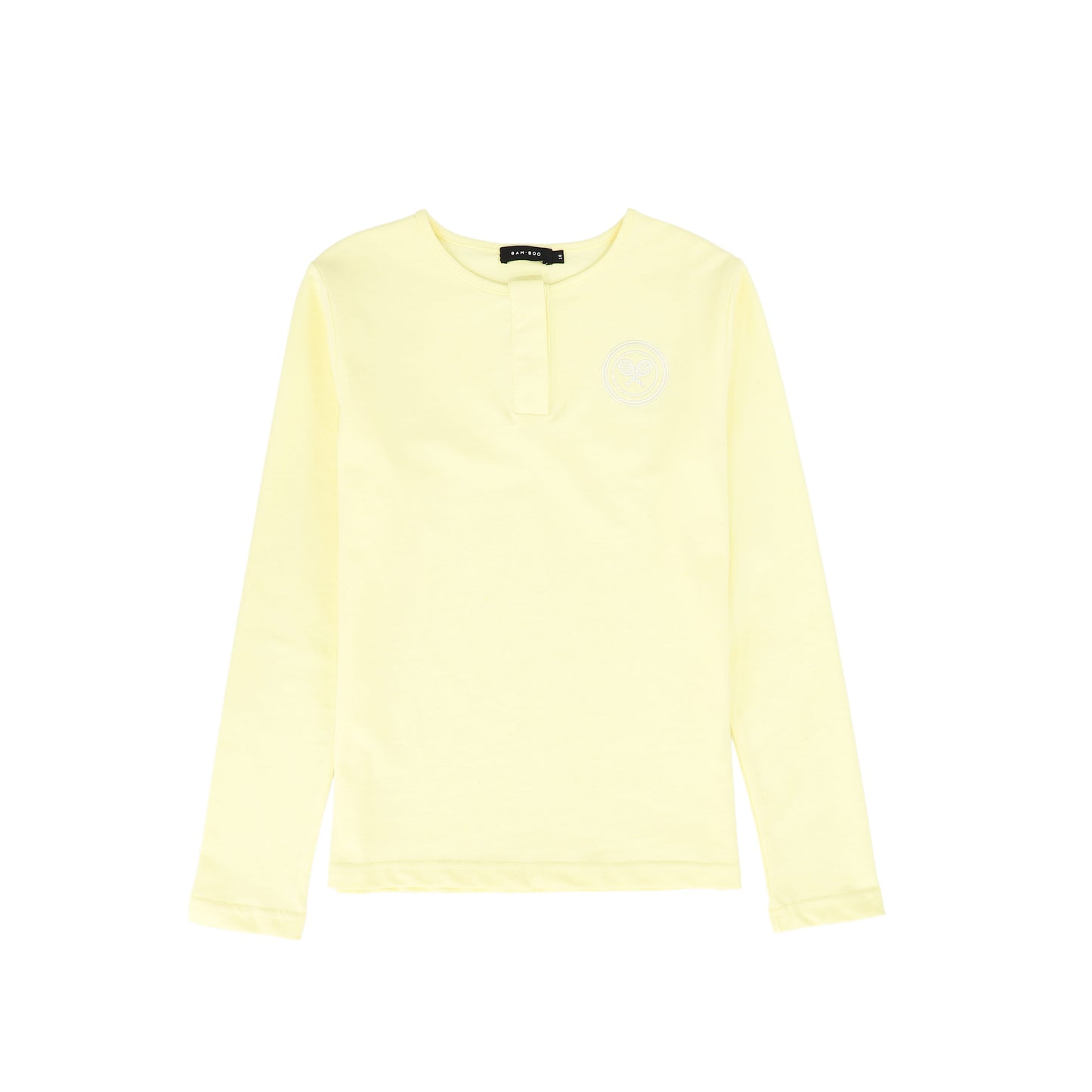 BAMBOO YELLOW TENNIS RACQUET T-SHIRT