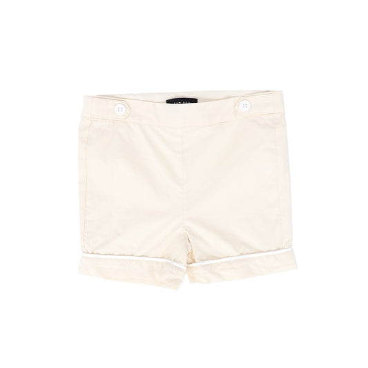 BAMBOO CREAM PIPED SAILOR SHORTS