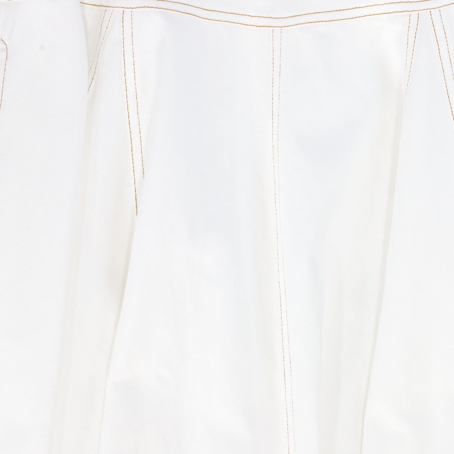 BAMBOO WHITE STITCHED MAXI SKIRT