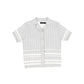 BAMBOO LIGHT GREY/WHITE STRIPE RIBBED SWEATER