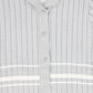 BAMBOO LIGHT GREY/WHITE STRIPE RIBBED SWEATER