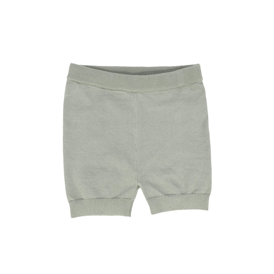 LE BOURDON GREEN KNIT SHORTS