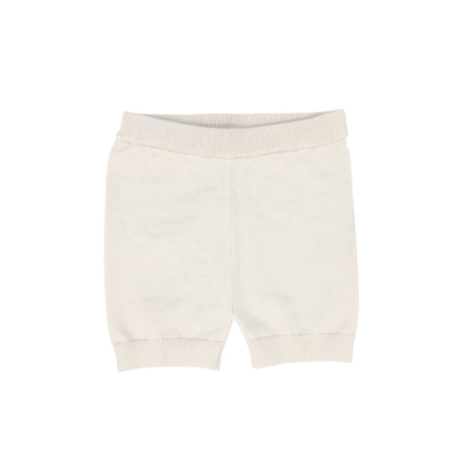 LE BOURDON TAN KNIT SHORTS