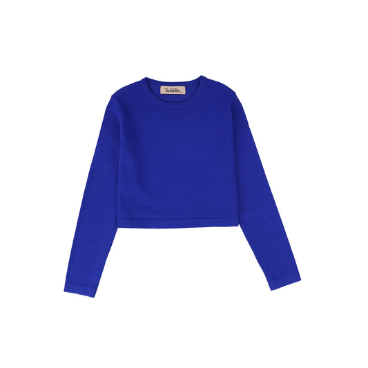 TUSTELLO ROYAL CROPPED KNIT SWEATER