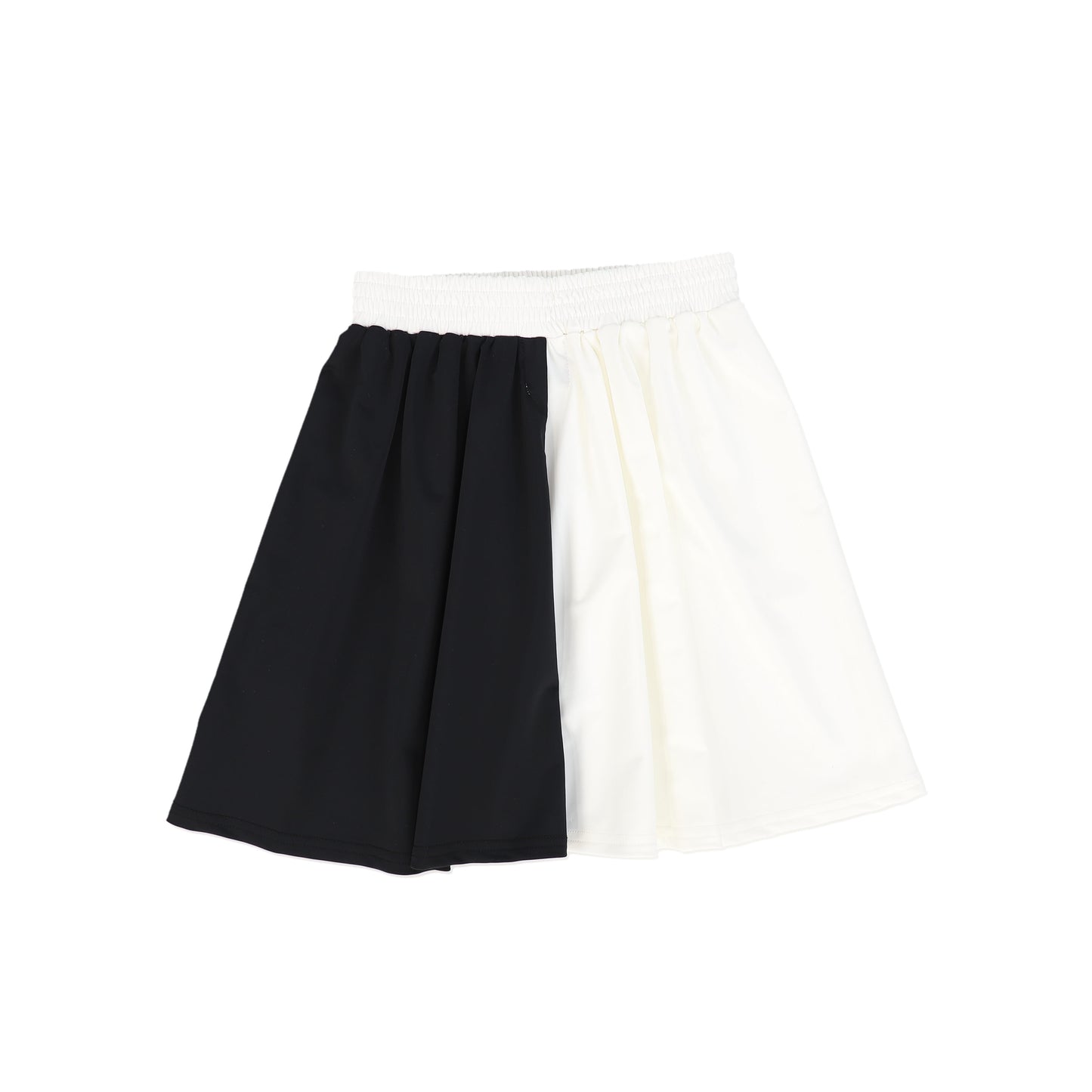 WATER CLUB BLACK/WHITE COLORBLOCK SWIM SKIRT