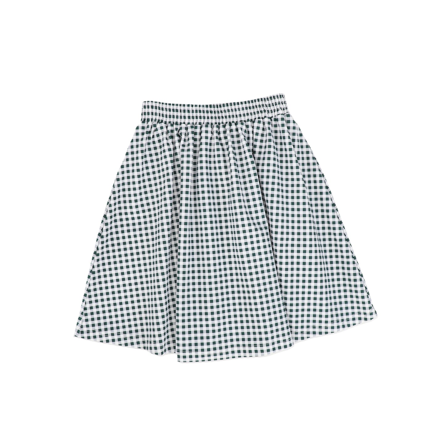 WATER CLUB GREEN GINGHAM SWIM SKIRT