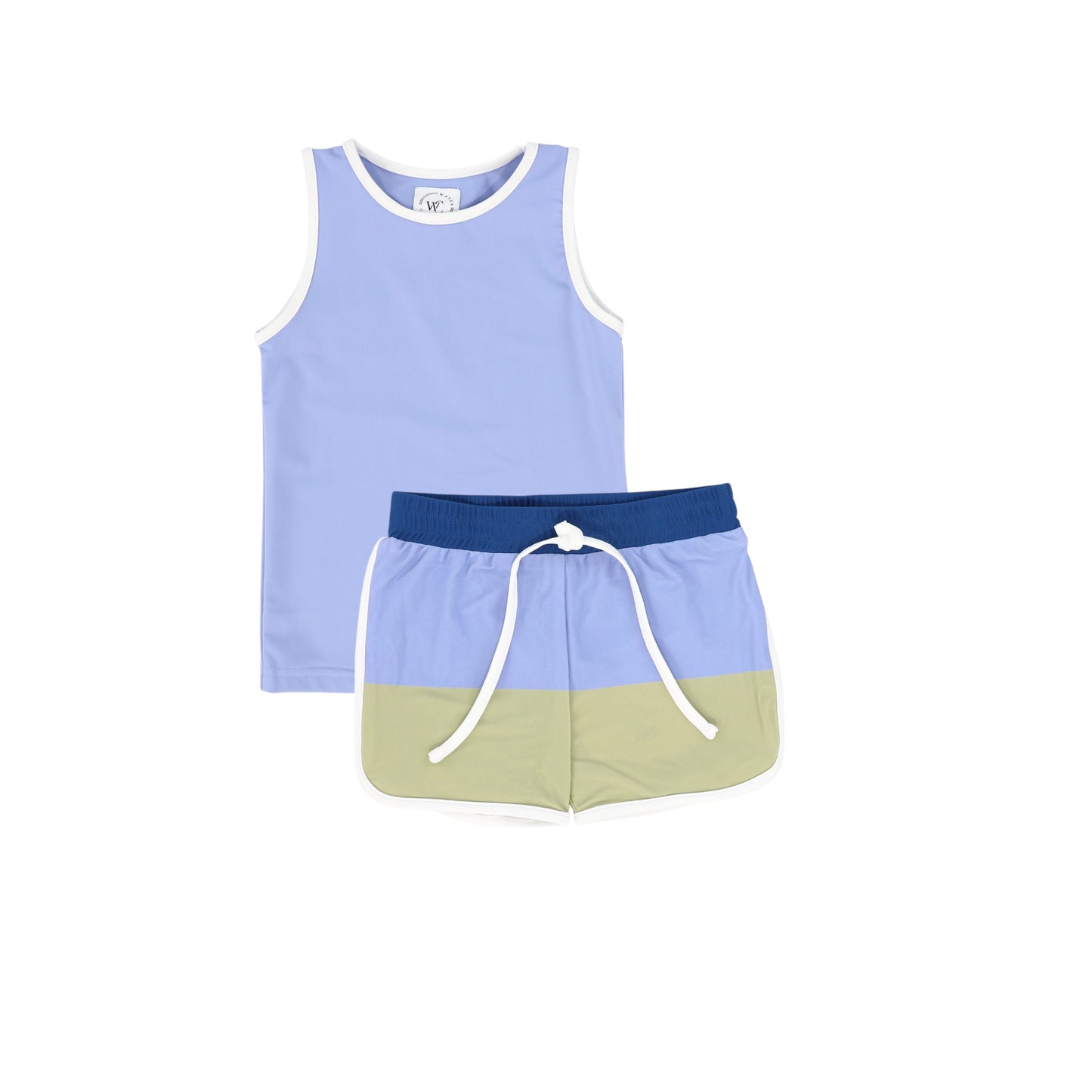 WATER CLUB BLUE COLORBLOCK TANK SET