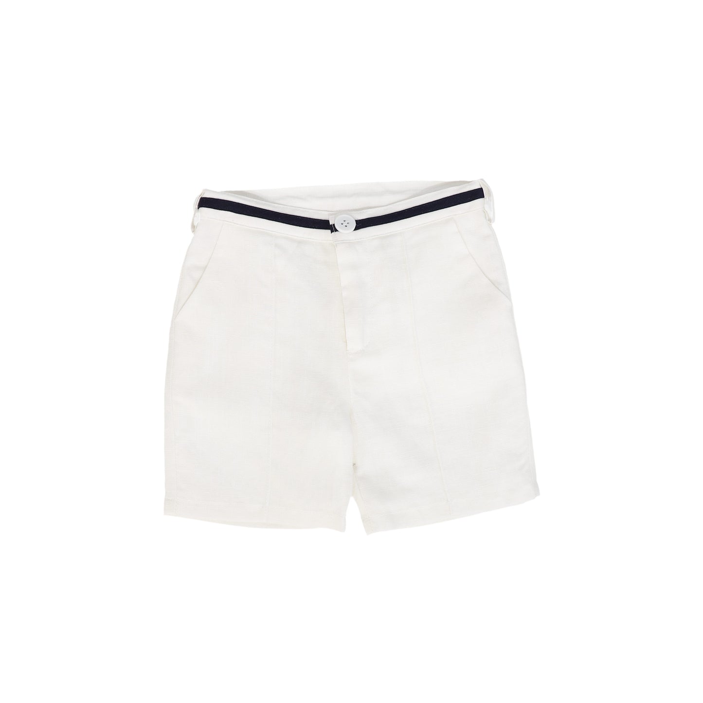 BACE COLLECTION WHITE RIBBON TRIM SHORTS