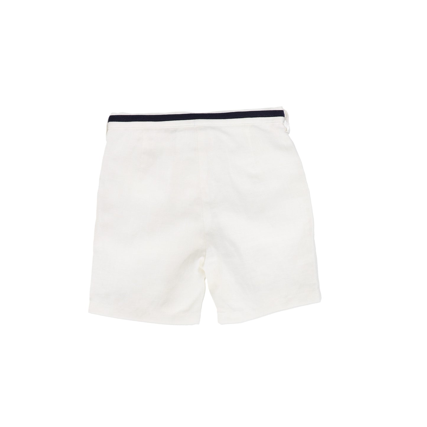 BACE COLLECTION WHITE RIBBON TRIM SHORTS