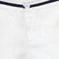 BACE COLLECTION WHITE RIBBON TRIM SHORTS