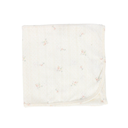 BEBE JOLEE PINK FLORAL DOT BLANKET