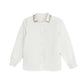 MALLORY AND MERLOT WHITE STONE TRIM COLLAR SHIRT