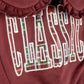 PHIL AND PHOEBE BURGUNDY RUFFLE TRIM SWEATSHIRT SET