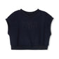 PHIL AND PHOEBE MID BLUE LOGO EMBOSSED VEST