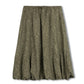 MALLORY AND MERLOT OLIVE GREEN LEAF PRINT BUBBLE SKIRT