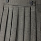ONE CHILD GREY PLAID DOUBLE BREASTED PLEAT SKIRT