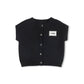 VIBE BLACK LOGO PATCH BUTTON VEST