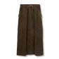 VIBE GREEN CORDUROY DRAWSTRING CARGO POCKET SKIRT