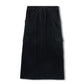VIBE BLACK CORDUROY DRAWSTRING CARGO POCKET SKIRT