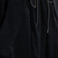 VIBE BLACK CORDUROY DRAWSTRING CARGO POCKET SKIRT